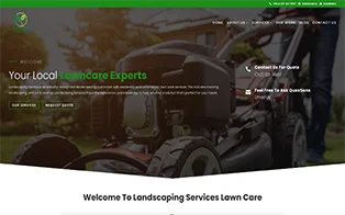 Landscaping Website Portfolio Screenshot