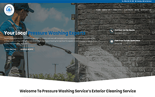 pressure washing service website