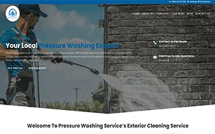 pressure washing service website